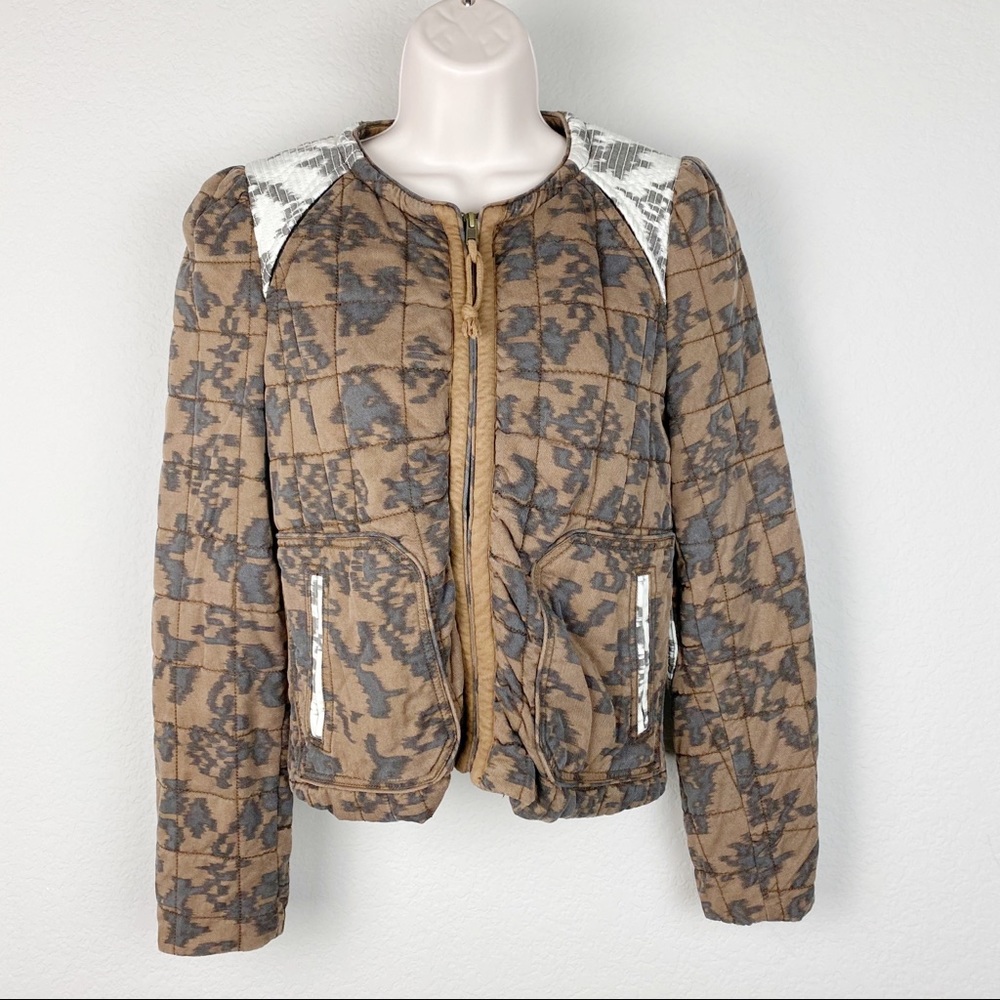 Aritzia Wilfred Quilted Zip Front Lyocell Jacket